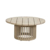 SUMATRA COFFEE TABLE ΦΥΣΙΚΟ 80x80x38cm