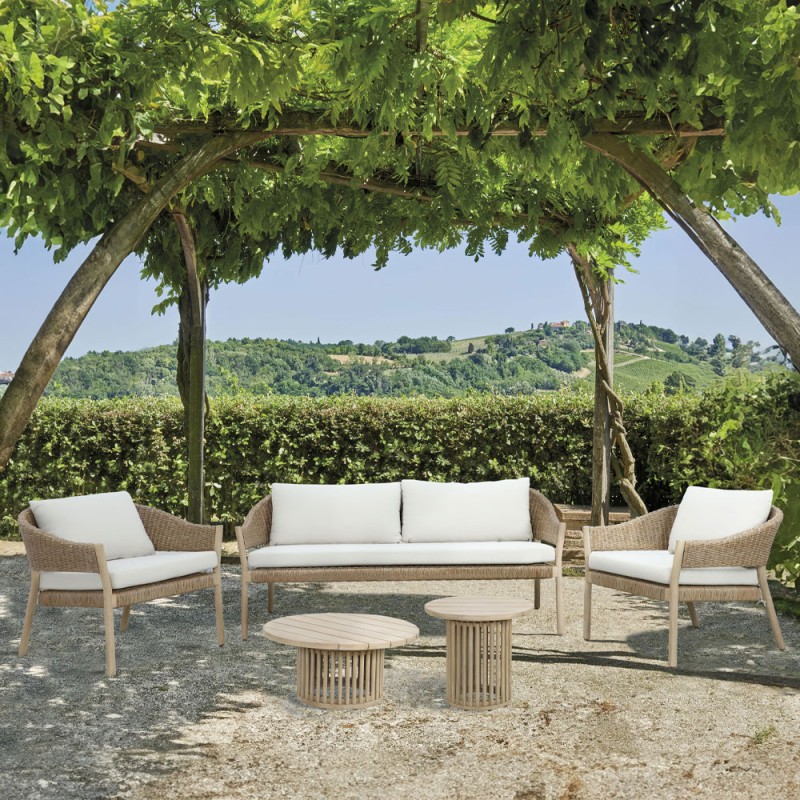 SUMATRA SIDE TABLE ΦΥΣΙΚΟ 55x55x51cm