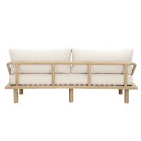 SIESTA ΚΑΝΑΠΕΣ ΚΡΕΒΑΤΙ ΦΥΣΙΚΟ CREAM 180x80x59.5cm