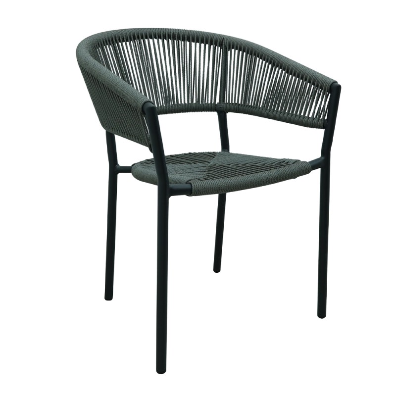 BREEZE ΚΑΡΕΚΛΑ ΓΚΡΙ 56x60x78cm