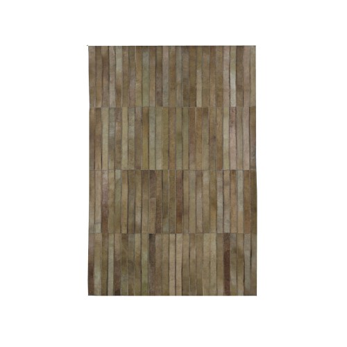 LIME ΧΑΛΙ ΣΑΛΟΝΙΟΥ 160x240cm ΔΕΡΜΑ ΠΡΑΣΙΝΟ ΜΑΛΛΙΝΟ