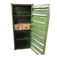 CONTAINER ΒΙΒΛΙΟΘΗΚΗ ΨΗΛΗ ΛΑΔΙ ΧΡΥΣΟ RUSTY 61x40x177cm