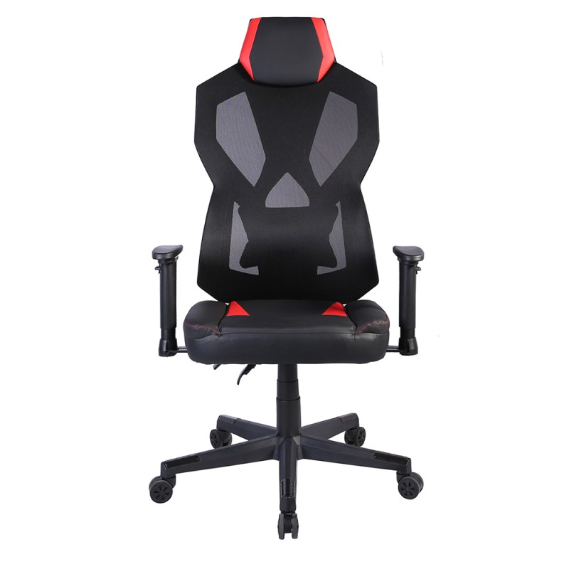 STORM ΚΑΡΕΚΛΑ GAMING ΓΡΑΦΕΙΟΥ ΜΑΥΡΟ ΚΟΚΚΙΝΟ 50x73x135cm