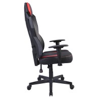 STORM ΚΑΡΕΚΛΑ GAMING ΓΡΑΦΕΙΟΥ ΜΑΥΡΟ ΚΟΚΚΙΝΟ 50x73x135cm