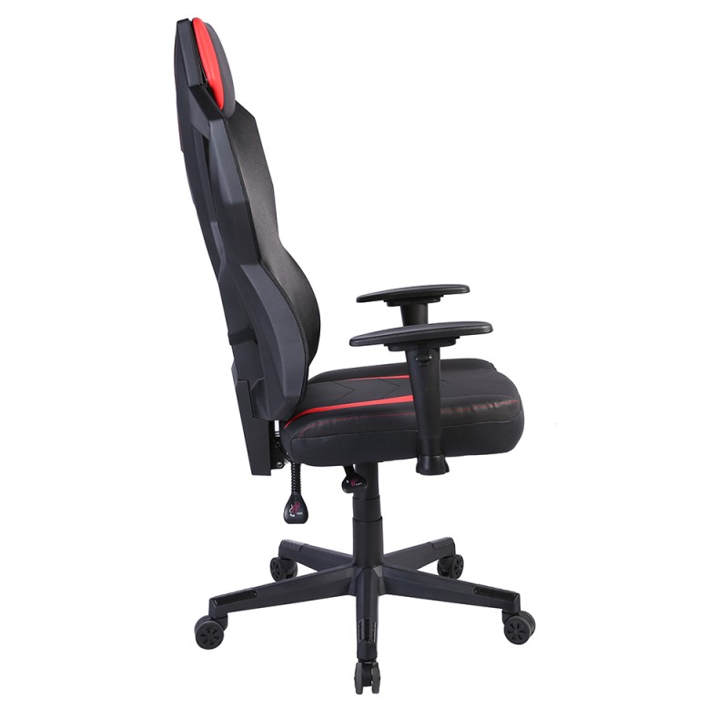STORM ΚΑΡΕΚΛΑ GAMING ΓΡΑΦΕΙΟΥ ΜΑΥΡΟ ΚΟΚΚΙΝΟ 50x73x135cm