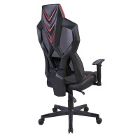 STORM ΚΑΡΕΚΛΑ GAMING ΓΡΑΦΕΙΟΥ ΜΑΥΡΟ ΚΟΚΚΙΝΟ 50x73x135cm