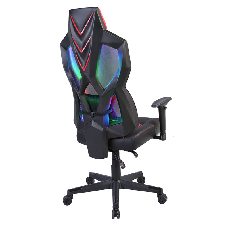 STORM ΚΑΡΕΚΛΑ GAMING ΓΡΑΦΕΙΟΥ ΜΑΥΡΟ ΚΟΚΚΙΝΟ 50x73x135cm