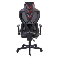 STORM ΚΑΡΕΚΛΑ GAMING ΓΡΑΦΕΙΟΥ ΜΑΥΡΟ ΚΟΚΚΙΝΟ 50x73x135cm