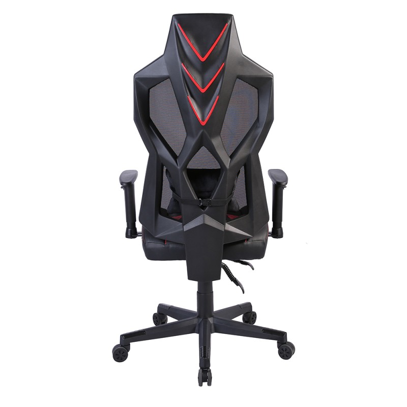 STORM ΚΑΡΕΚΛΑ GAMING ΓΡΑΦΕΙΟΥ ΜΑΥΡΟ ΚΟΚΚΙΝΟ 50x73x135cm