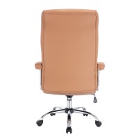 COMFY ΚΑΡΕΚΛΑ ΓΡΑΦΕΙΟΥ CAMEL ΧΡΩΜΙΟ 66.5x67.5x120cm
