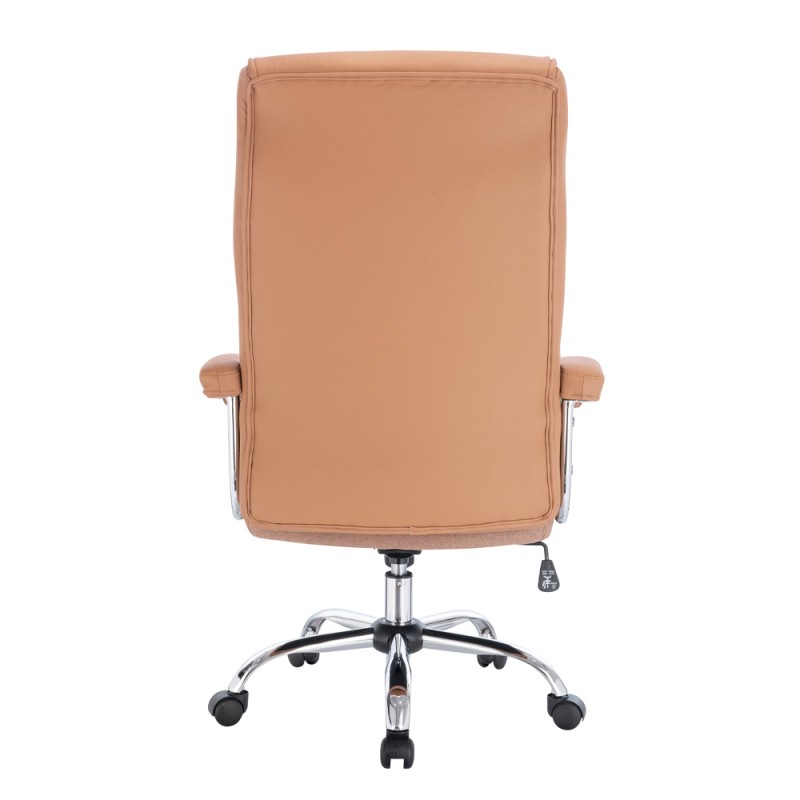COMFY ΚΑΡΕΚΛΑ ΓΡΑΦΕΙΟΥ CAMEL ΧΡΩΜΙΟ 66.5x67.5x120cm