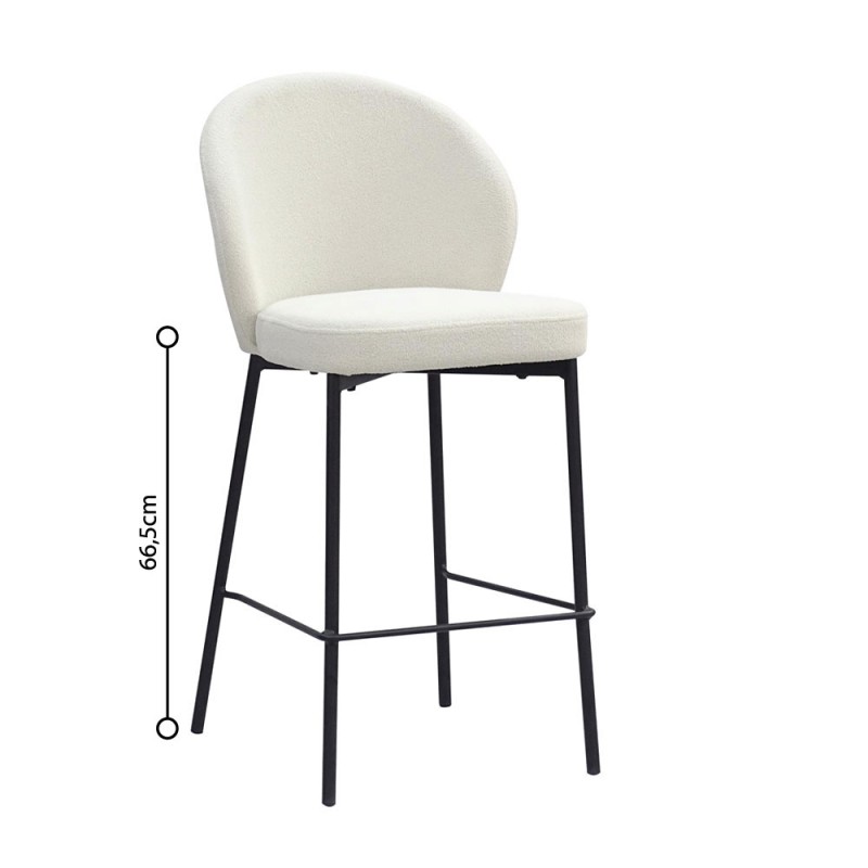 Σετ-2Τεμ.LUNE ΣΚΑΜΠΟ BAR ΛΕΥΚΟ 48x53.5x95.5cm