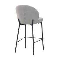 Σετ-2Τεμ.LUNE ΣΚΑΜΠΟ BAR ΓΚΡΙ 48x53.5x95.5cm