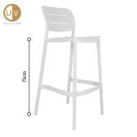 Σετ-4Τεμ.ZURICH ΣΚΑΜΠΟ BAR ΛΕΥΚΟ 50x48.5x103.5cm