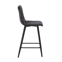 Σετ-4Τεμ.LINEA ΣΚΑΜΠΟ BAR ΑΝΘΡΑΚΙ 42x51x94cm