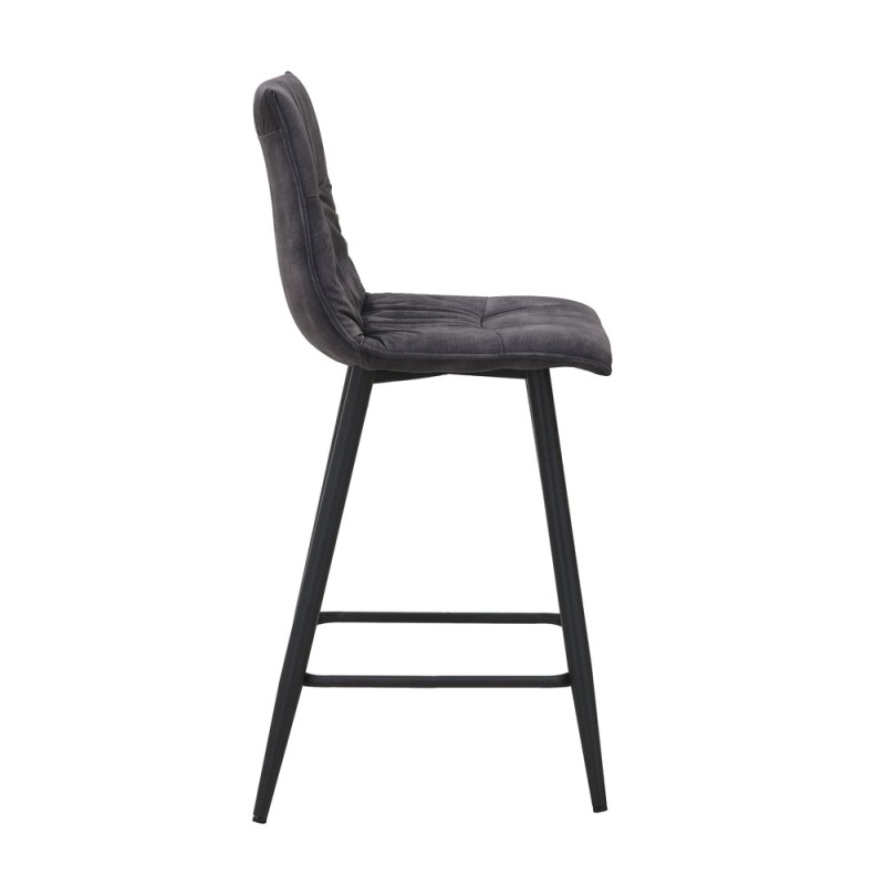 Σετ-4Τεμ.LINEA ΣΚΑΜΠΟ BAR ΑΝΘΡΑΚΙ 42x51x94cm