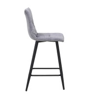 Σετ-4Τεμ.LINEA ΣΚΑΜΠΟ BAR ΓΚΡΙ SILVER 42x51x94cm