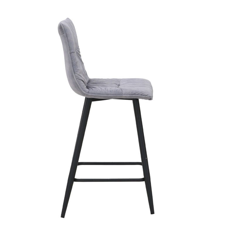 Σετ-4Τεμ.LINEA ΣΚΑΜΠΟ BAR ΓΚΡΙ SILVER 42x51x94cm