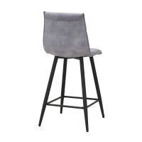 Σετ-4Τεμ.LINEA ΣΚΑΜΠΟ BAR ΓΚΡΙ SILVER 42x51x94cm
