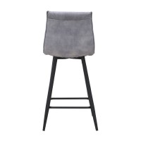Σετ-4Τεμ.LINEA ΣΚΑΜΠΟ BAR ΓΚΡΙ SILVER 42x51x94cm