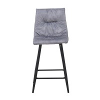 Σετ-4Τεμ.LINEA ΣΚΑΜΠΟ BAR ΓΚΡΙ SILVER 42x51x94cm