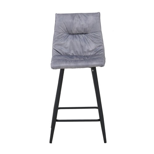 Σετ-4Τεμ.LINEA ΣΚΑΜΠΟ BAR ΓΚΡΙ SILVER 42x51x94cm