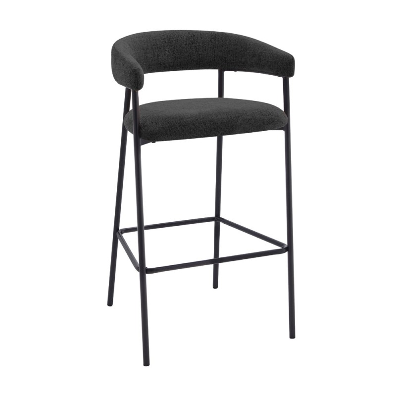 Σετ-4Τεμ.ECLIPSE ΣΚΑΜΠΟ BAR ΜΑΥΡΟ 45x46x92cm