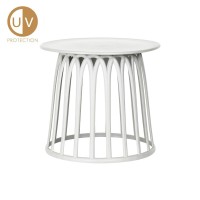 Σετ-4Τεμ.BASKET SIDE TABLE ΛΕΥΚΟ 49.5x49.5x44cm