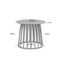 Σετ-4Τεμ.BASKET SIDE TABLE ΛΑΔΙ 49.5x49.5x44cm