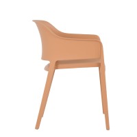 Σετ-4Τεμ.ARCO ΚΑΡΕΚΛΑ CARAMEL 55.5x54.5x77.5cm