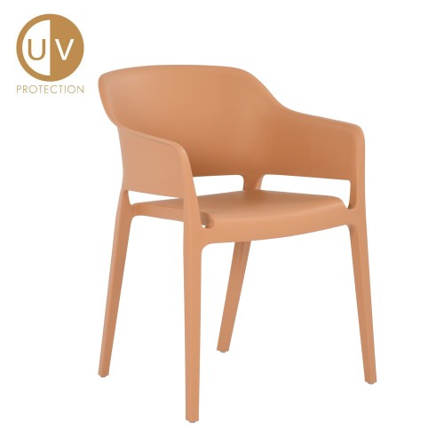 Σετ-4Τεμ.ARCO ΚΑΡΕΚΛΑ CARAMEL 55.5x54.5x77.5cm