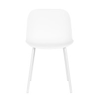 Σετ-4Τεμ.LIGNA ΚΑΡΕΚΛΑ ΛΕΥΚΟ 55.5x48x80cm