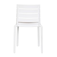 Σετ-4Τεμ.HORIZONTAL ΚΑΡΕΚΛΑ ΛΕΥΚΟ 43x51.5x78.5cm