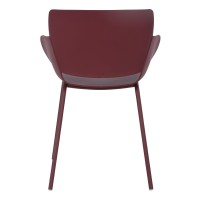Σετ-4Τεμ.SEDIA ΚΑΡΕΚΛΑ MADDER BROWN 58x51x79.5cm