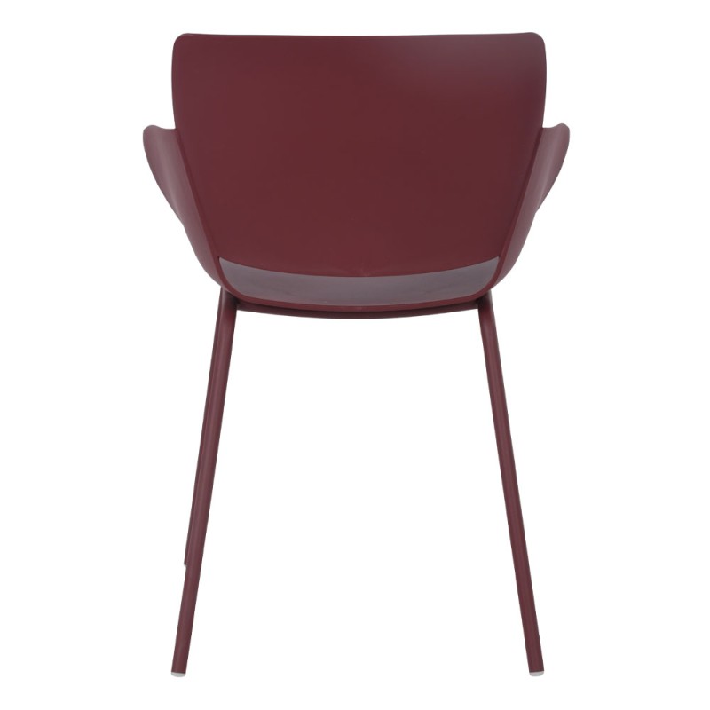 Σετ-4Τεμ.SEDIA ΚΑΡΕΚΛΑ MADDER BROWN 58x51x79.5cm