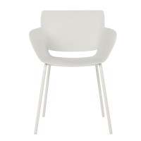Σετ-4Τεμ.SEDIA ΚΑΡΕΚΛΑ OFF WHITE 58x51x79.5cm