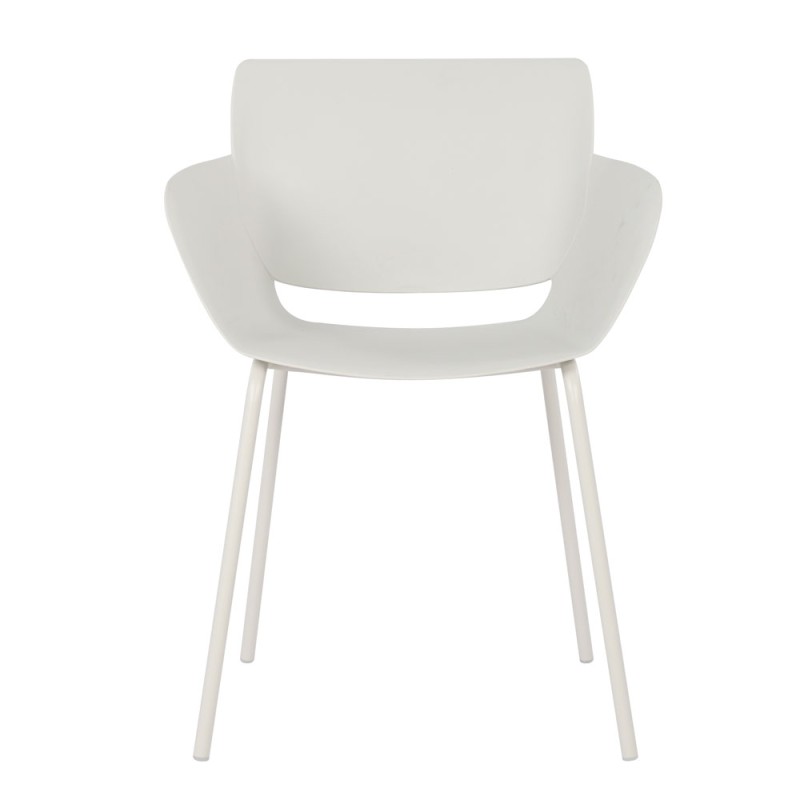 Σετ-4Τεμ.SEDIA ΚΑΡΕΚΛΑ OFF WHITE 58x51x79.5cm