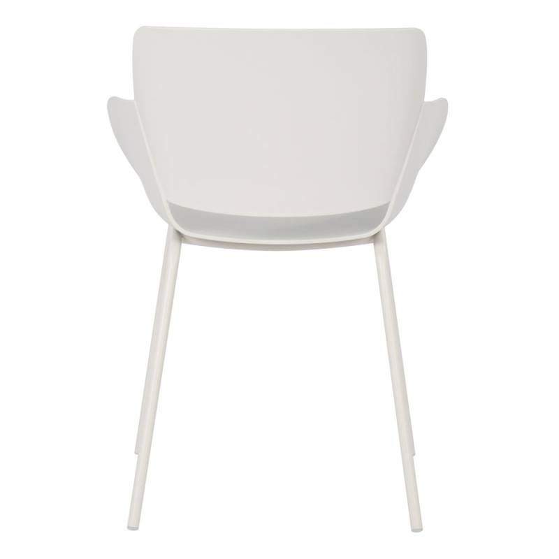 Σετ-4Τεμ.SEDIA ΚΑΡΕΚΛΑ OFF WHITE 58x51x79.5cm