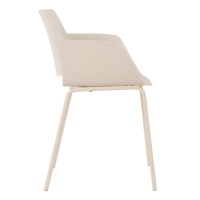 Σετ-4Τεμ.SEDIA ΚΑΡΕΚΛΑ BEIGE 58x51x79.5cm