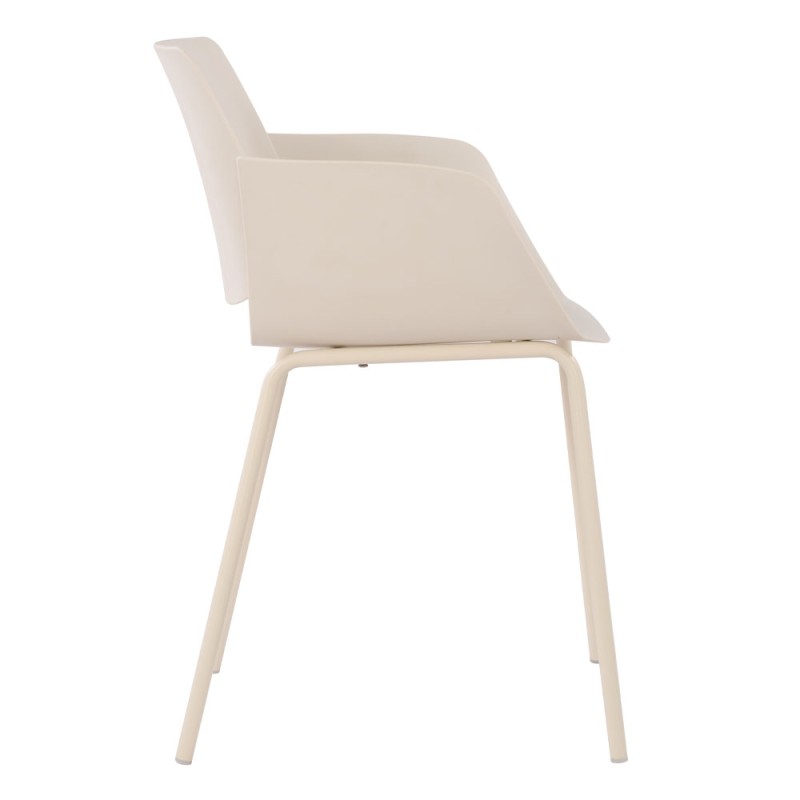Σετ-4Τεμ.SEDIA ΚΑΡΕΚΛΑ BEIGE 58x51x79.5cm