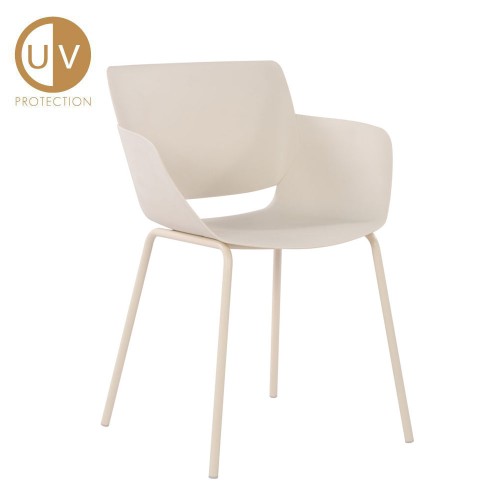 Σετ-4Τεμ.SEDIA ΚΑΡΕΚΛΑ BEIGE 58x51x79.5cm