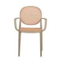 Σετ-4Τεμ.RATTI/P ΚΑΡΕΚΛΑ LATTE ΦΥΣΙΚΟ 57x51x84cm