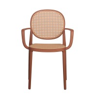Σετ-4Τεμ.RATTI/P ΚΑΡΕΚΛΑ TERRACOTTA ΦΥΣΙΚΟ 57x51x84cm