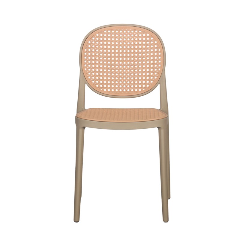 Σετ-4Τεμ.RATTI ΚΑΡΕΚΛΑ LATTE ΦΥΣΙΚΟ 41.5x52x84cm