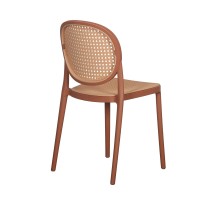 Σετ-4Τεμ.RATTI ΚΑΡΕΚΛΑ TERRACOTTA ΦΥΣΙΚΟ 41.6x53x84cm