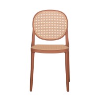 Σετ-4Τεμ.RATTI ΚΑΡΕΚΛΑ TERRACOTTA ΦΥΣΙΚΟ 41.6x53x84cm
