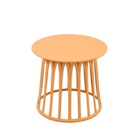 Σετ-4Τεμ.BASKET SIDE TABLE ΜΟΥΣΤΑΡΔΙ 49.5x49.5x44cm