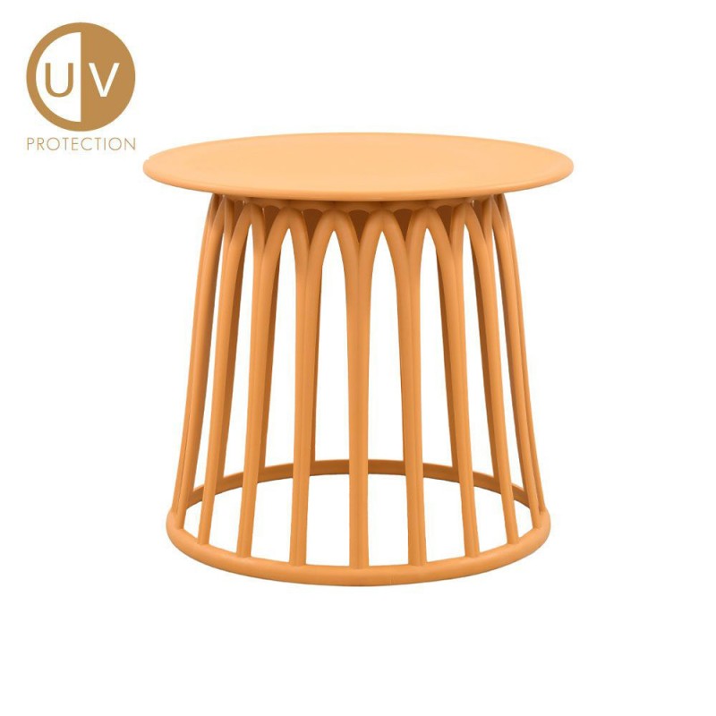 Σετ-4Τεμ.BASKET SIDE TABLE ΜΟΥΣΤΑΡΔΙ 49.5x49.5x44cm