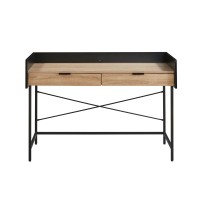 HOMI ΓΡΑΦΕΙΟ 2ΣΥΡΤΑΡΙΑ ΦΥΣΙΚΟ ΜΑΥΡΟ 123x60x86cm