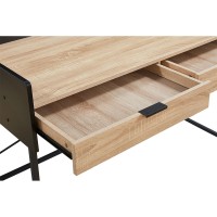 HOMI ΓΡΑΦΕΙΟ 2ΣΥΡΤΑΡΙΑ ΦΥΣΙΚΟ ΜΑΥΡΟ 123x60x86cm
